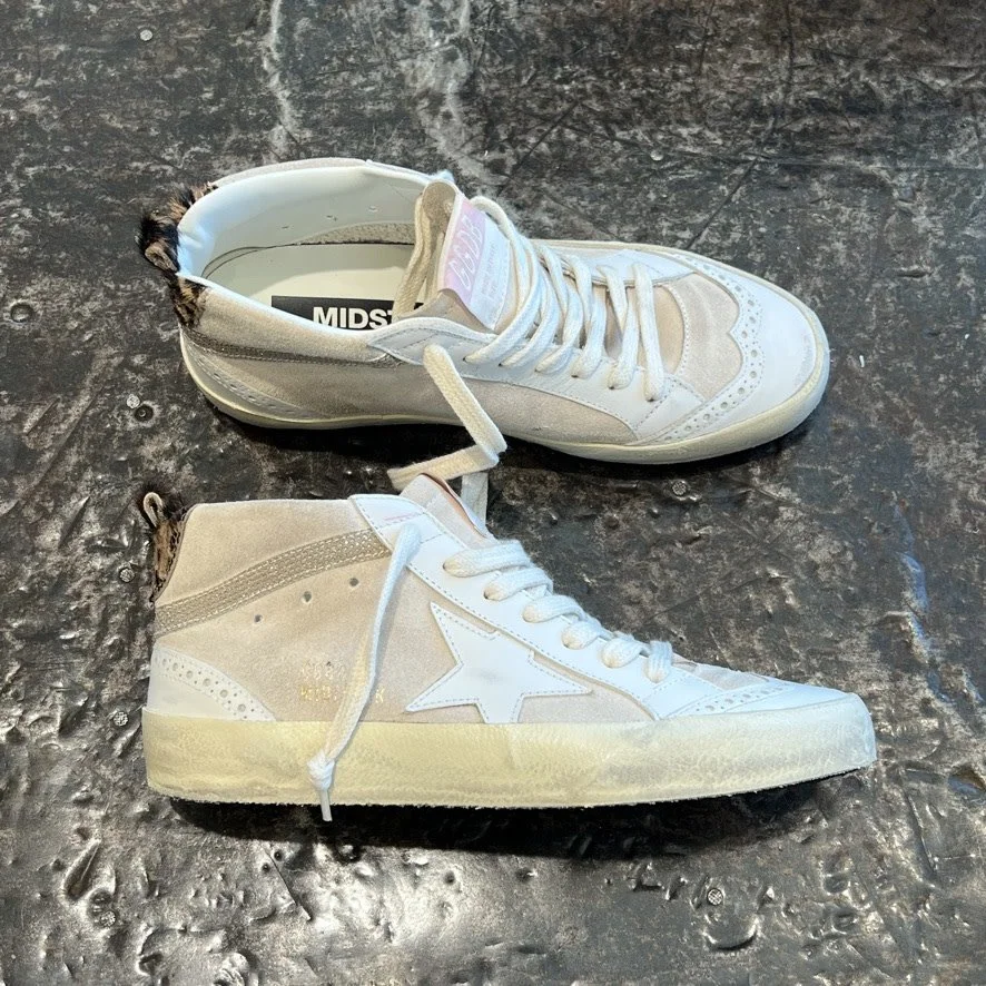 スニーカー GOLDEN GOOSE Women Sneakers 416730 GWF00117F006827 Beige Golden Goose Beige Mid Star Suede Upper Leather Toe and Spur